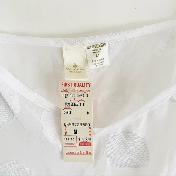 Victoria’s Secret Intimate Romper M NWT RARE 70s Vintage Crown Honeymoon White - Picture 3 of 12